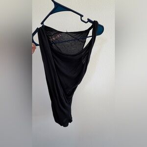 Rick Owens lillies Black drape top